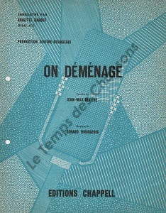 Partition de la chanson : On déménage Perforée sur la tranche