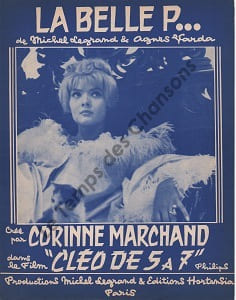 Partition de la chanson : Belle P.... (La) Cléo de cinq à sept