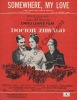 Partition de la chanson : Somewhere, my love      Doctor Zhivago  .  - Jarre Maurice - Webster Paul Francis
