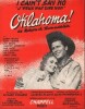 Partition de la chanson : I cain't say no Gordon Macrae - Gloria Grahame - Gene Nelson - Charlotte Greenwood J'peux pas dire non    Oklahoma  .  - ...