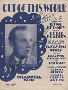 Partition de la chanson : Out of this world Out of this world