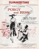 Partition de la chanson : Summertime Sidney Poitier - Dorothy Dandridge - Sammy Davis - Pear Bailey C'est l'été   Retirage - Nom marqué au stylo haut ...