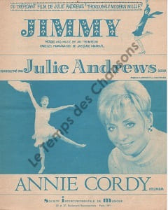 Partition de la chanson : Jimmy      Thoroughly modern millie  