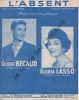 Partition de la chanson : Absent (L')        . Bécaud Gilbert,Lasso Gloria - Bécaud Gilbert - Amade Louis