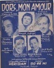 Partition de la chanson : Dors, mon amour Grand Prix Eurovision de la Chanson Européenne 1958       . Claveau André,George Danièle,Lalande ...