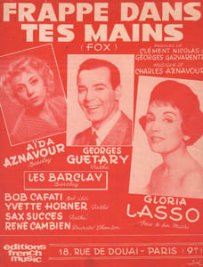 Partition de la chanson : Frappe dans tes mains
