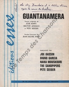 Partition de la chanson : Guantanamera