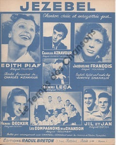Partition de la chanson : Jezebel