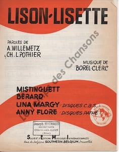 Partition de la chanson : Lison-Lisette Retirage / Tampon