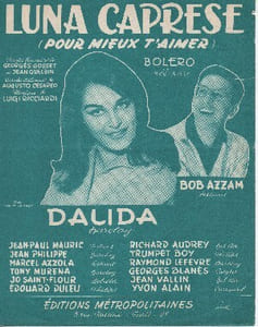 Partition de la chanson : Luna caprese  Pour mieux t'aimer      
