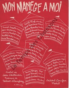 Partition de la chanson : Mon manège à moi ( Tu me fais tourner la tête )