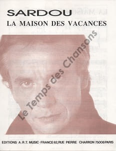 Partition de la chanson : Maison des vacances (La)        