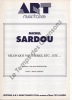 Partition de la chanson : Selon que vous serez, etc ... etc        . Sardou Michel - Bourtayre Jean-Pierre - Sardou Michel