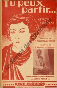 Partition de la chanson : Tu peux partir        