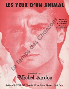 Partition de la chanson : Yeux d'un animal (Les)