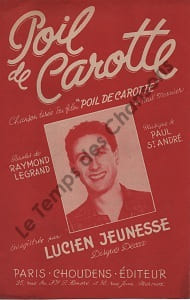 Partition de la chanson : Poil de carotte Poil de carotte