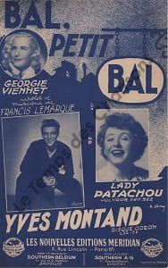 Partition de la chanson : Bal petit bal