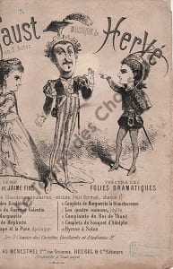 Partition de la chanson : Satrape et la puce (Le)      Petit Faust (Le)  Théâtre des Folies dramatiques