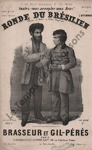 Partition de la chanson : Ronde du Brésilien Voulez-vous accepter mon bras ? Théâtre du Palais Royal
