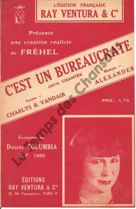 Partition de la chanson : C'est un bureaucrate
