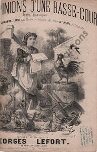 Partition de la chanson : Opinions d'une basse cour (Les)       Scène Eldorado,Théâtre du Gymnase