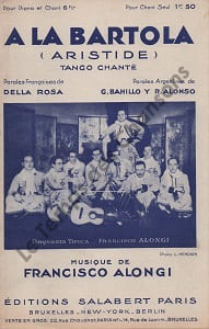 Partition de la chanson : A la Bartola Aristide