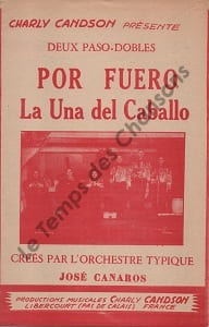 Partition de la chanson : Por fuero Orchestration - deux titres La Una del Caballo