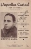 Partition de la chanson : Aquellas cartas !!  Tes lettres      . Maida Roberto - Ghirlanda Juan - Rimbaut-Demont G.