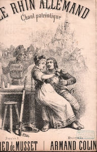 Partition de la chanson : Rhin Allemand (Le) A Monsieur Masson de l'Opéra-Comique      Chant patriotique 