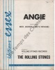 Partition de la chanson : Angie        . Rolling Stones - Jagger Mick,Richard Keith - Jagger Mick,Richard Keith