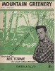 Partition de la chanson : Mountain greenery     Annotation stylo sur couverture (Nom)   . Tormé Mel - Rodgers Richard - Hart Lorenz