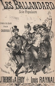 Partition de la chanson : Ballandard (Les) Scie populaire Scala