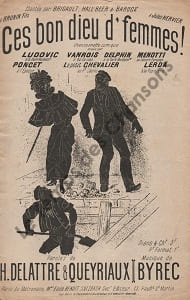 Partition de la chanson : Ces bon dieu d'femmes ! Chanson comique Européen (L'),Gaîté Rochechouart,Gaîté Montparnasse,Petit ...