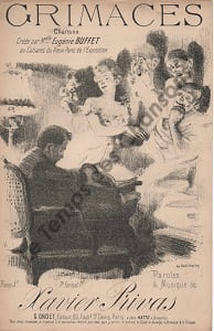 Partition de la chanson : Grimaces Cabaret du Vieux Paris de L'Exposition