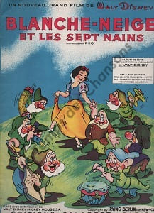 Partition de la chanson : Blanche-Neige et les sept nains Album : - Sifflez en travaillant - Tyrolienne des nains (La) - Pic, Pic, Pic - Heigh-Ho ! - Je souhaite - Chant (Un) - Jour mon prince viendra (Un) - Sourire en chantant (Un) Blanche-neige
