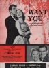 Partition de la chanson : I want you Dana Andrews - Dorothy Maguire - Farley Granger - Peggy Dow     I want You  .  - Harline Leigh - Greene Mort