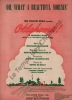 Partition de la chanson : Oh, what a beautiful mornin'     Annotation stylo haut de couverture Oklahoma  .  - Rodgers Richard - Hammerstein Oscar