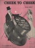Partition de la chanson : Cheek to cheek Fred Astaire - Ginger Rogers    Nom au stylo sur couverture Top Hat  .  - Berlin Irving - Berlin Irving