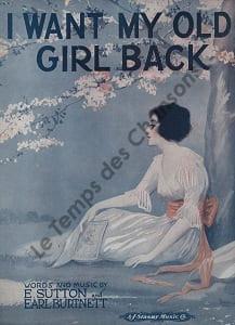 Partition de la chanson : I want my old girl back        