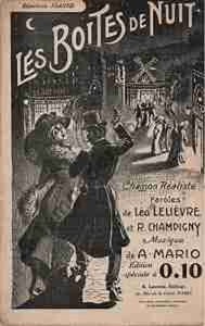 Partition de la chanson : Boîtes de nuit (Les)       Chanson réaliste 