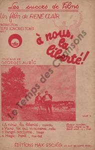 Partition de la chanson : Magic-Park A nous la liberté