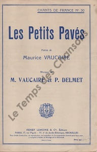 Partition de la chanson : Petits pavés (Les)     Edition tardive  Poésie 