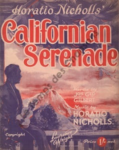 Partition de la chanson : Californian serenade Accompagnement Ukulele