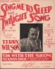 Partition de la chanson : Sing me to sleep with a twilight song        . Wilson Terry - Gilbert Jos.Geo - Leslie Edgar
