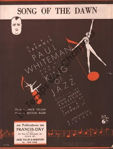 Partition de la chanson : Song of the dawn King of jazz