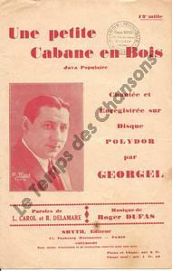 Partition de la chanson : Petite cabane en bois (Une)