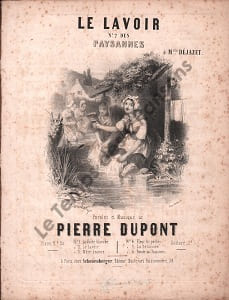 Partition de la chanson : Lavoir (Le)  Des paysannes   Déreliée - Rousseurs   