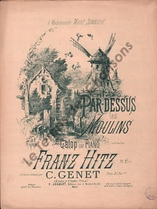 Partition de la chanson : Par-dessus les moulins        