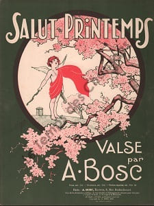Partition de la chanson : Salut Printemps