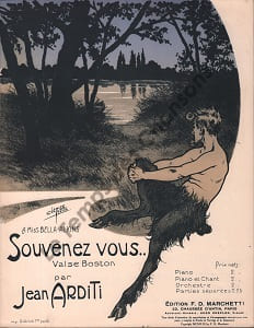 Partition de la chanson : Souvenez vous ...        
